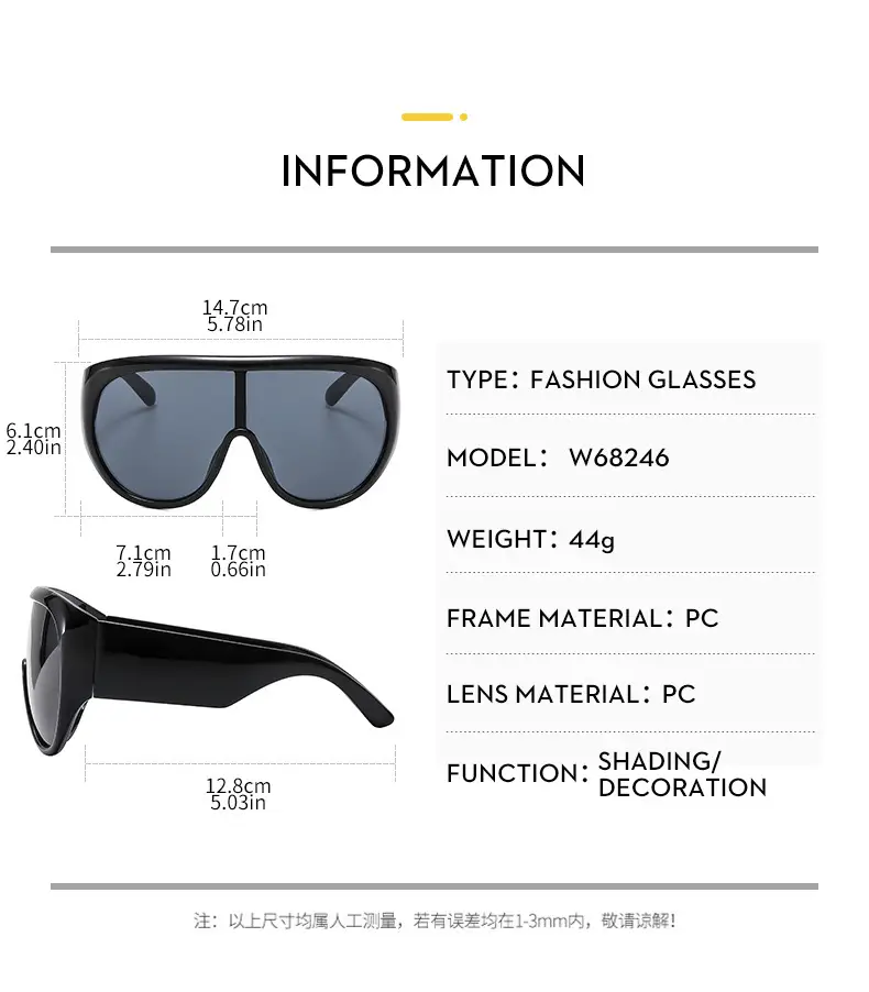 2025 new large frame sports protective sunglasses cross-border European and American trend men's and women's personalized sunglasses — feature 8