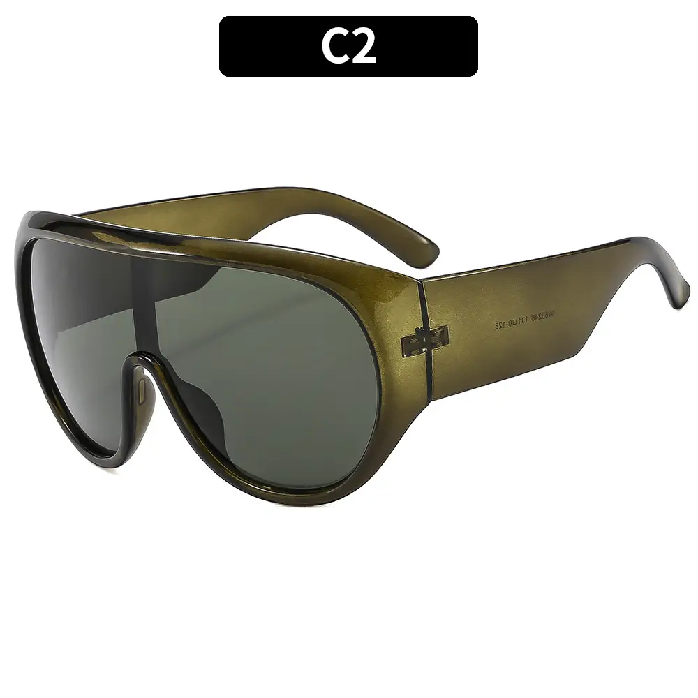 2025 new large frame sports protective sunglasses cross-border European and American trend men's and women's personalized sunglasses - Image 2