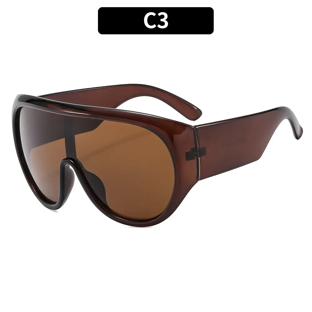 2025 new large frame sports protective sunglasses cross-border European and American trend men's and women's personalized sunglasses - Image 3