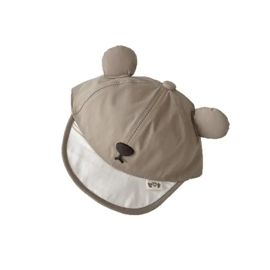 Autumn Baby Hats Bear Design Soft Brim Sunshade Cap - Image 6