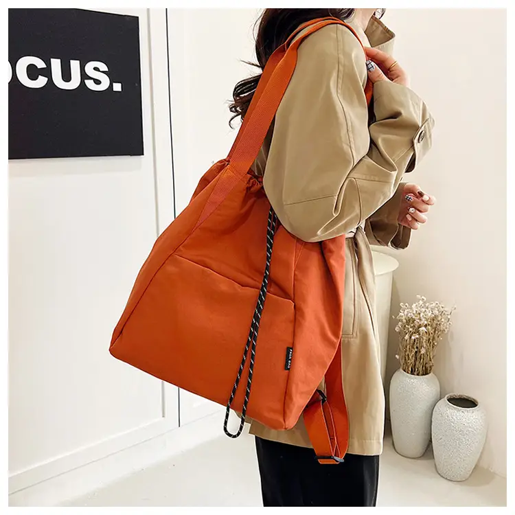 Women's Green Drawstring Bucket Bag Large Capacity Casual Shoulder Bag — feature 23