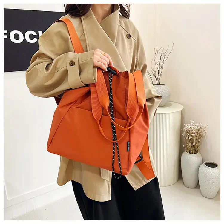 Women's Green Drawstring Bucket Bag Large Capacity Casual Shoulder Bag — feature 27