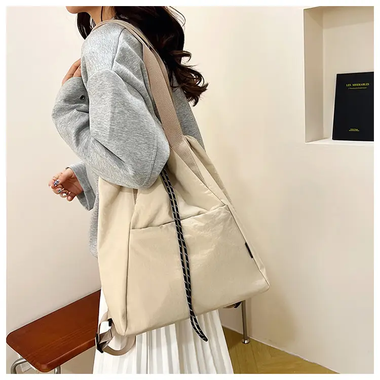 Women's Green Drawstring Bucket Bag Large Capacity Casual Shoulder Bag — feature 32