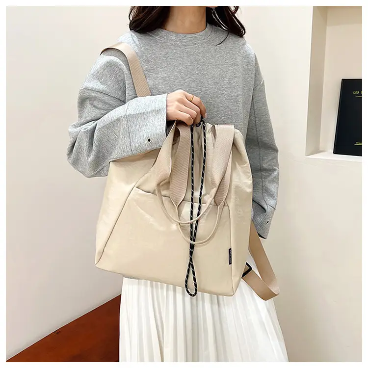 Women's Green Drawstring Bucket Bag Large Capacity Casual Shoulder Bag — feature 35