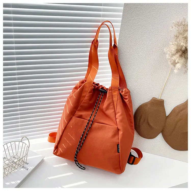 Women's Green Drawstring Bucket Bag Large Capacity Casual Shoulder Bag — feature 46