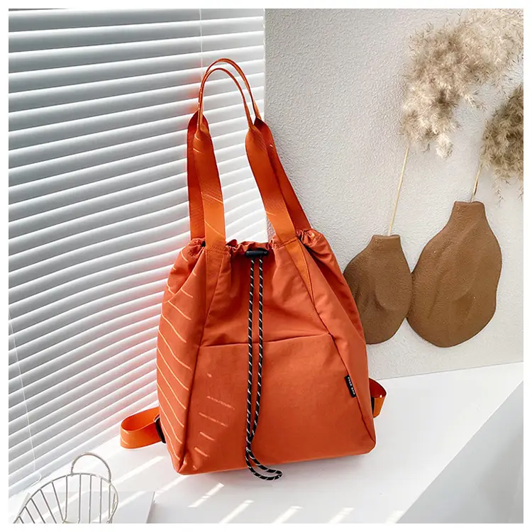 Women's Green Drawstring Bucket Bag Large Capacity Casual Shoulder Bag — feature 47