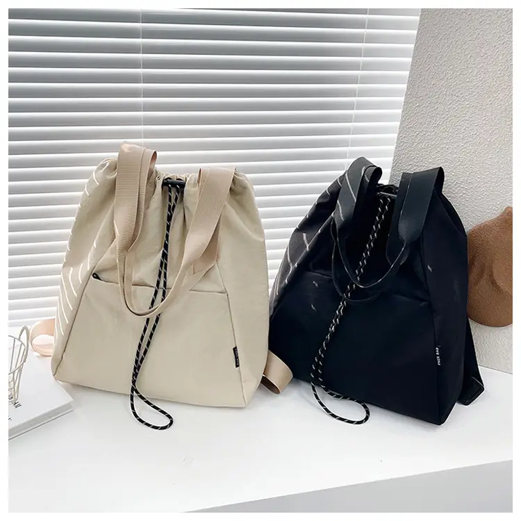 Women's Green Drawstring Bucket Bag Large Capacity Casual Shoulder Bag — feature 48
