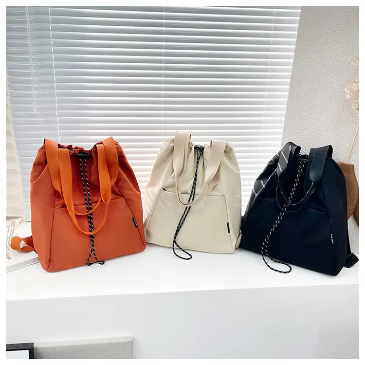 Women's Green Drawstring Bucket Bag Large Capacity Casual Shoulder Bag — feature 49