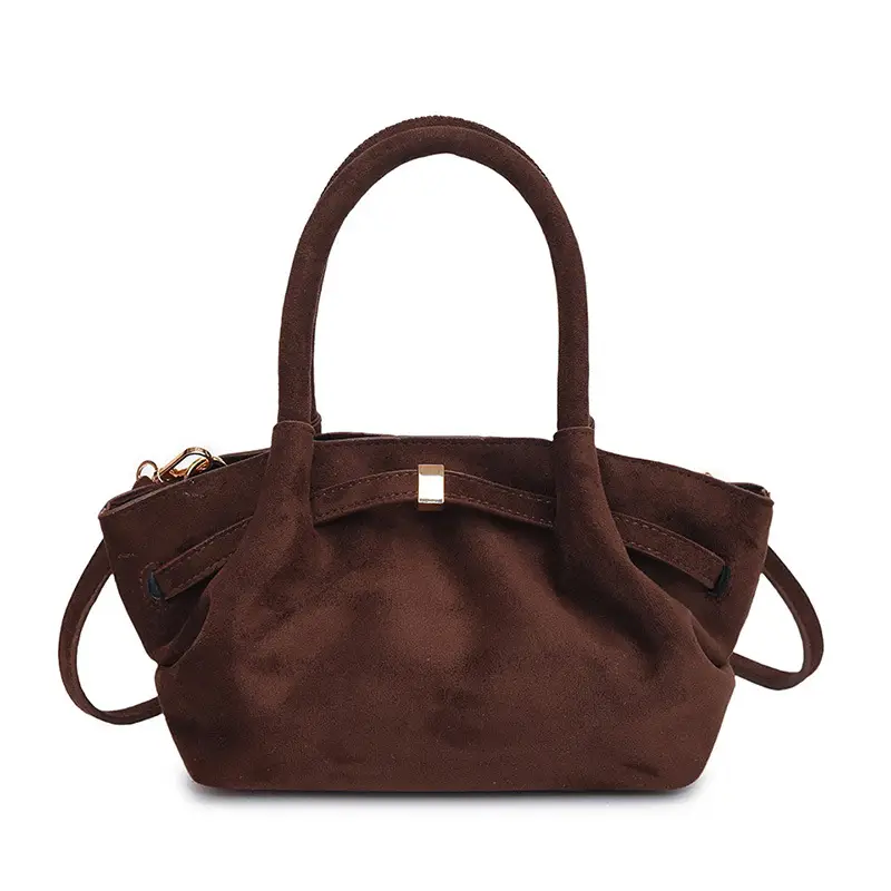 Maroon Pleated Hand Tote Bag with Vintage Wings Design