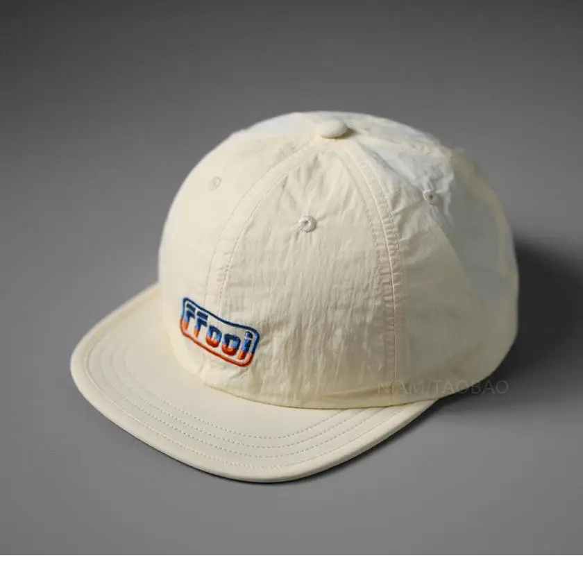 Men White Embroidered Cap with Logo - Image 5