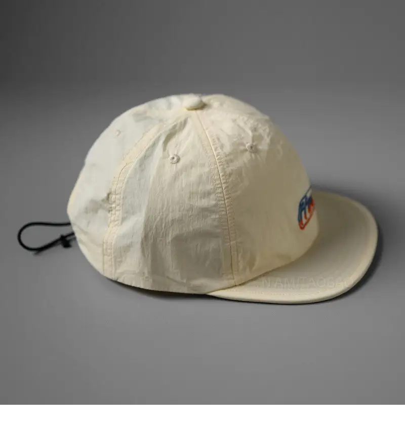 Men White Embroidered Cap with Logo — feature 14
