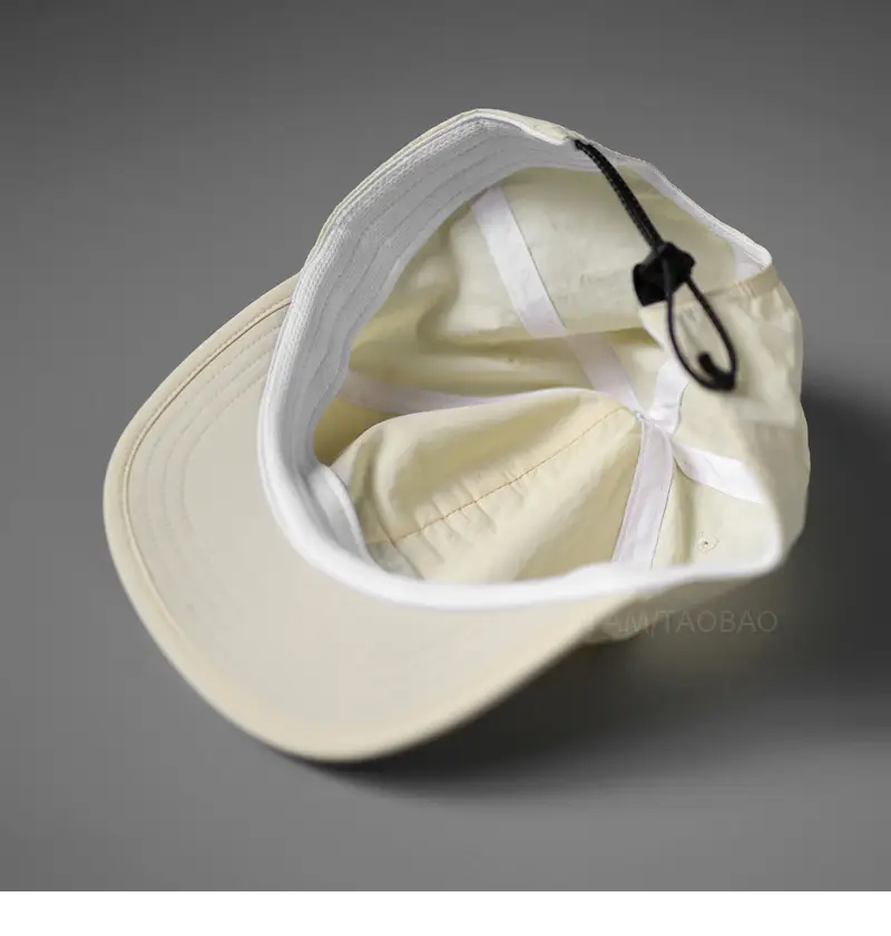 Men White Embroidered Cap with Logo — feature 16