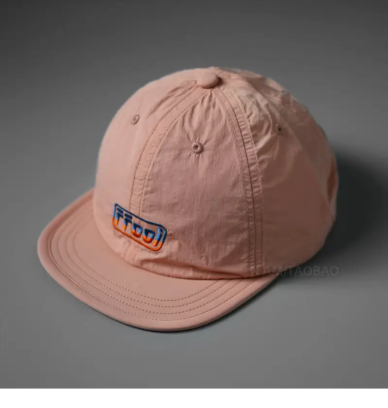 Men White Embroidered Cap with Logo - Image 2
