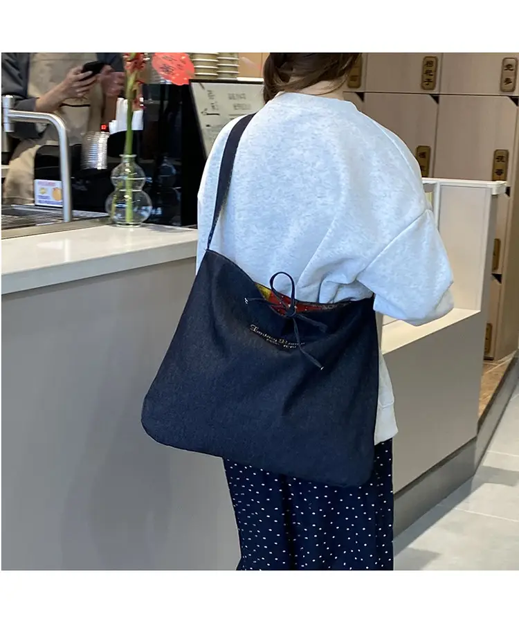New Ethnic Patchwork Shoulder Bag Large Capacity Denim — feature 19