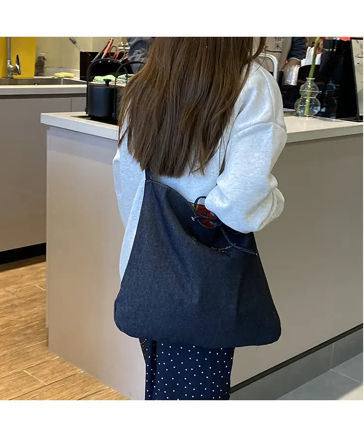 New Ethnic Patchwork Shoulder Bag Large Capacity Denim — feature 21