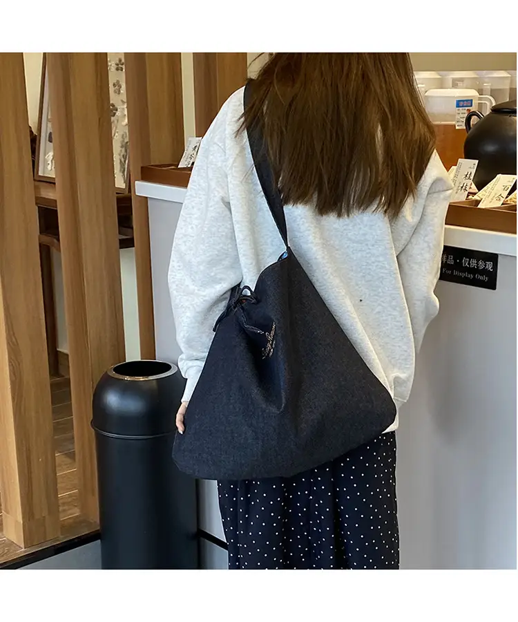 New Ethnic Patchwork Shoulder Bag Large Capacity Denim — feature 24
