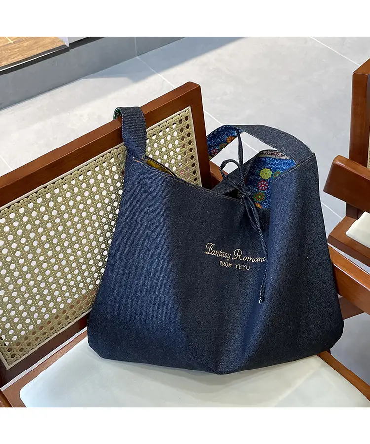 New Ethnic Patchwork Shoulder Bag Large Capacity Denim — feature 27