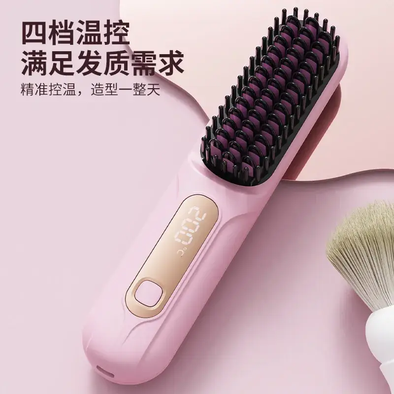 Wireless LCD Hair Straightener with USB Charging & Ceramic Heating - Image 6