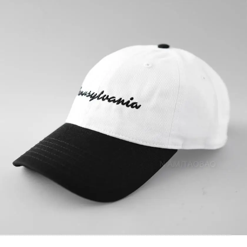 Men Pink Embroidered Baseball Cap Summer Sunshade - Image 10