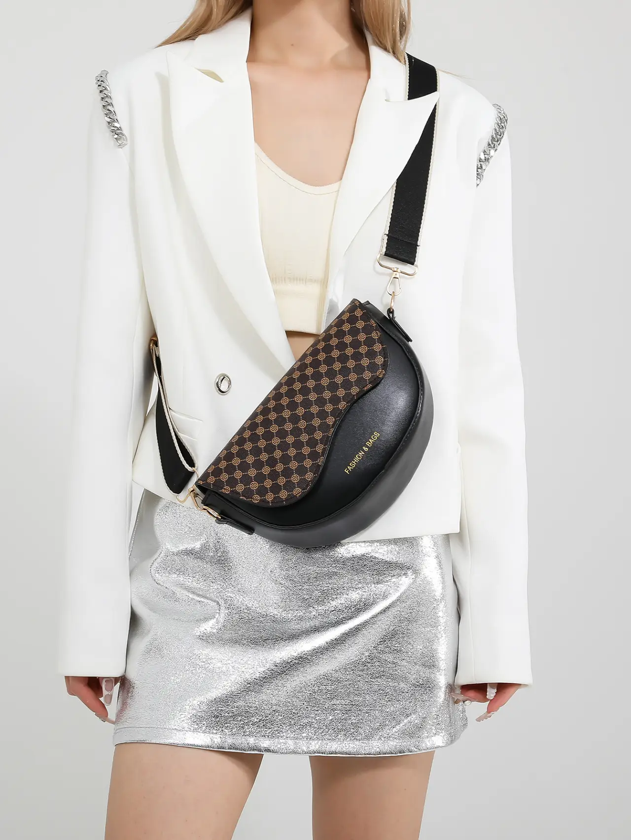 Women Leopard Print Shoulder Bag Brown 2025 - Image 9