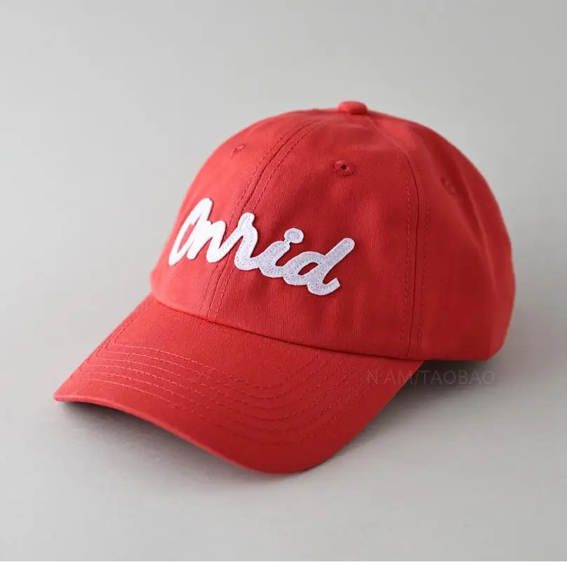 Men's White Embroidered Baseball Cap with "Trid" Design
