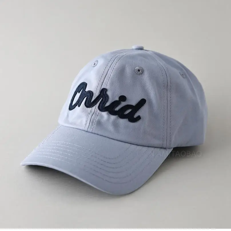 Men's White Embroidered Baseball Cap with "Trid" Design