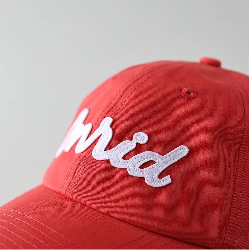 Men's White Embroidered Baseball Cap with "Trid" Design — feature 11