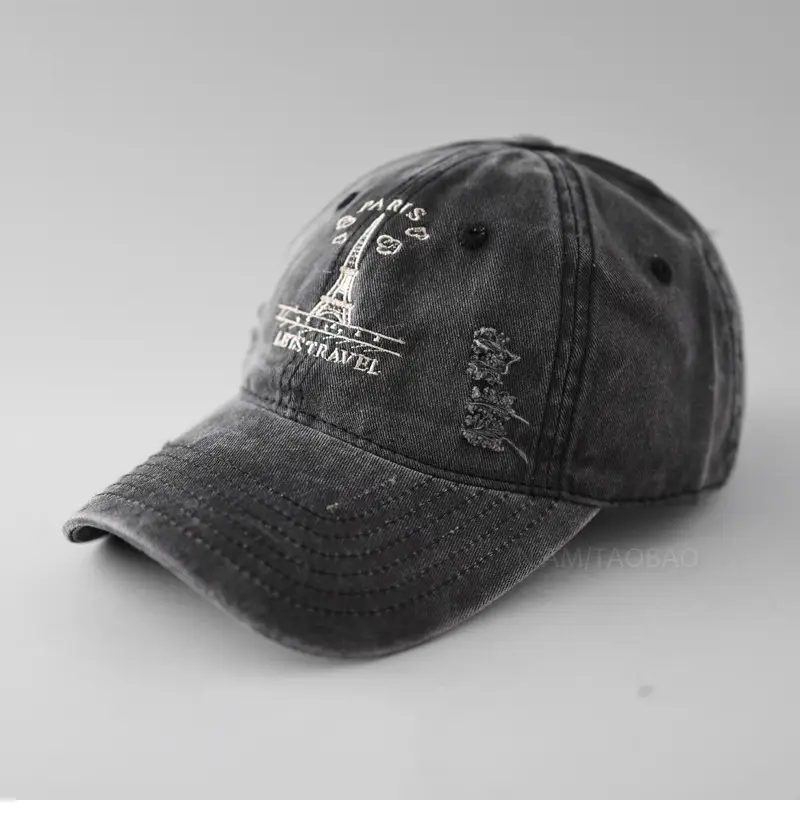 Korean Style Men's Baseball Cap Grey - Image 3
