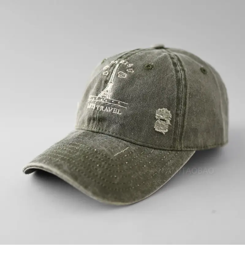 Korean Style Men's Baseball Cap Grey - Image 6