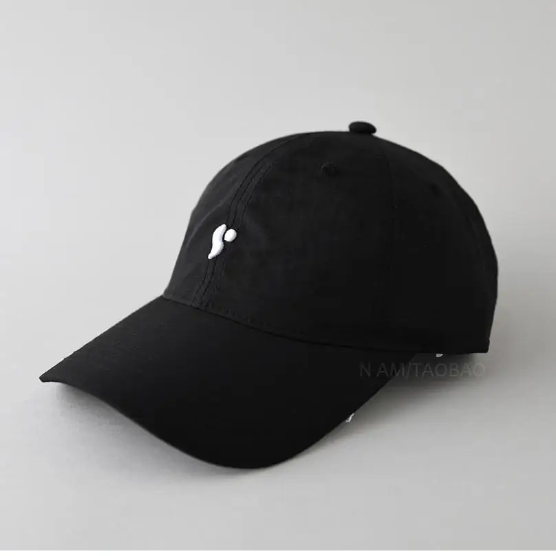 Men Blue Teal Baseball Cap with Embroidery