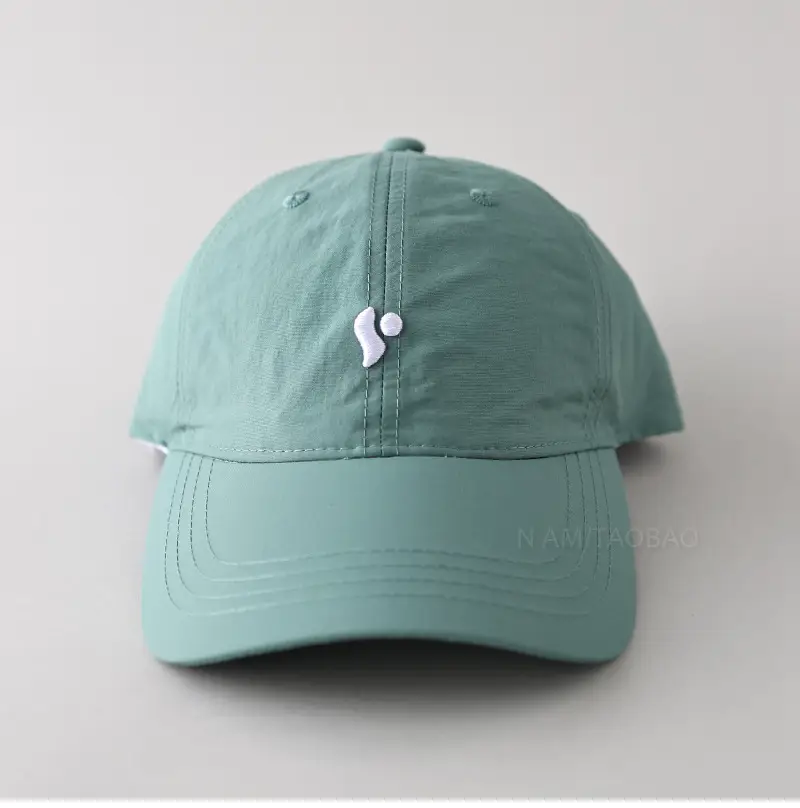 Men Blue Teal Baseball Cap with Embroidery — feature 8