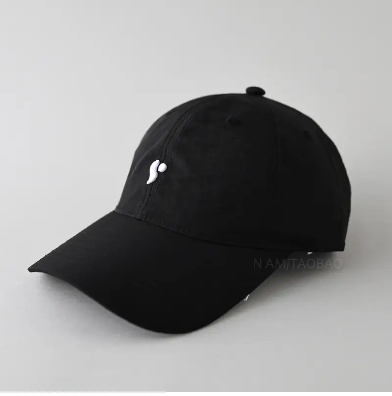 Men Blue Teal Baseball Cap with Embroidery