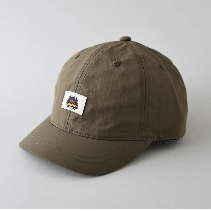 Men's Olive Green Baseball Cap with Logo - Image 6