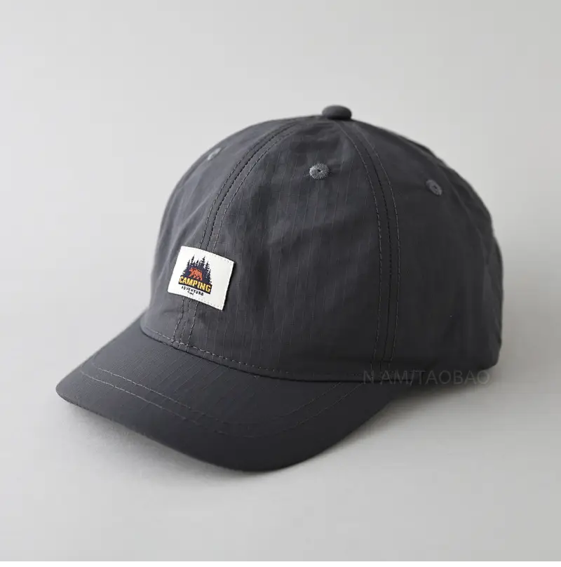 Men's Olive Green Baseball Cap with Logo - Image 4