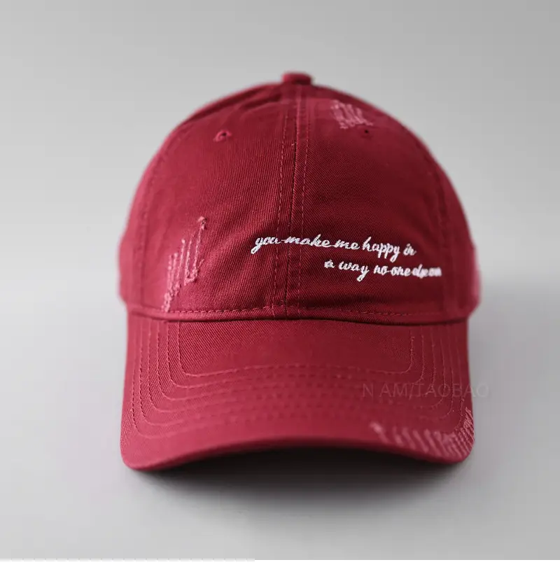 New Letter Embroidered Baseball Cap Brown — feature 12