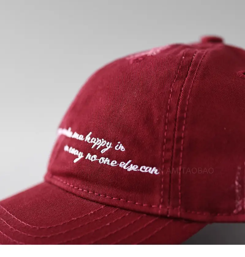 New Letter Embroidered Baseball Cap Brown — feature 13