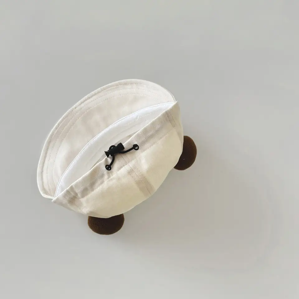 Baby Sun Hat with Bear Ears 2025 Spring Autumn Ins - Image 5
