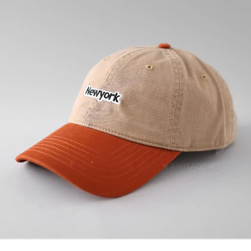 New York Letter Embroidered Baseball Cap Red Navy - Image 13