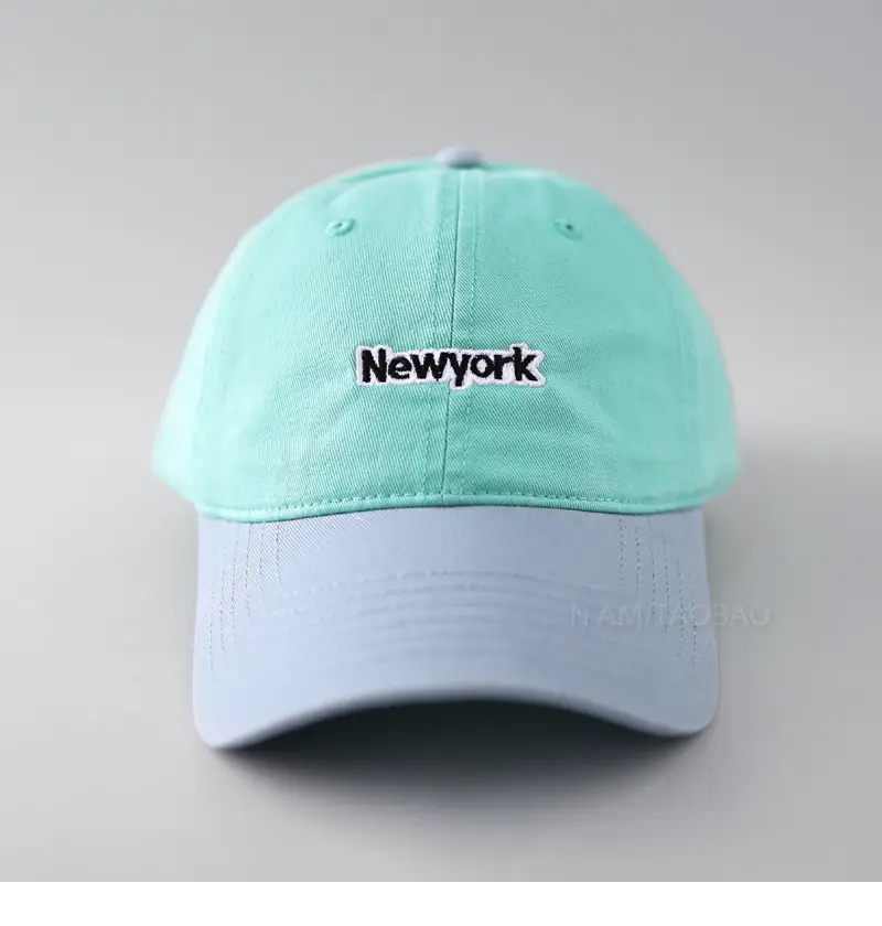 New York Letter Embroidered Baseball Cap Red Navy — feature 9