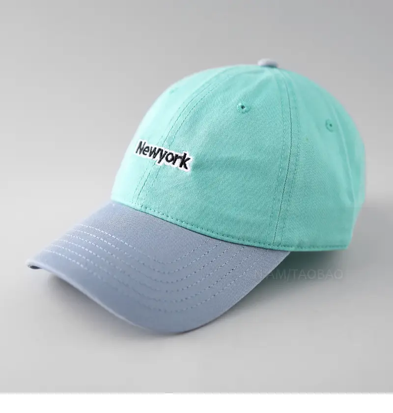 New York Letter Embroidered Baseball Cap Red Navy - Image 7