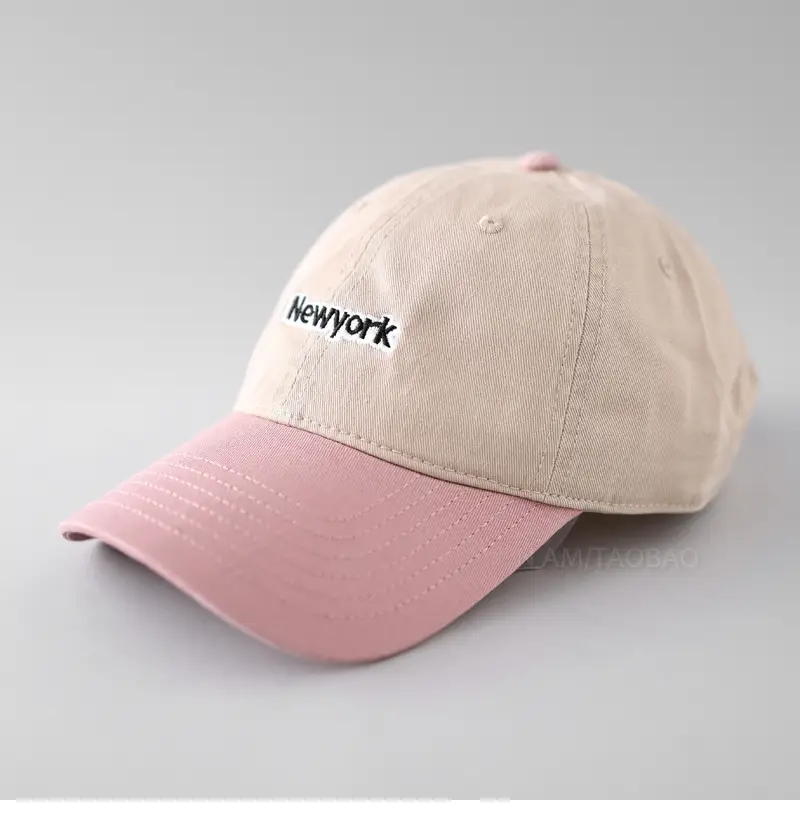 New York Letter Embroidered Baseball Cap Red Navy - Image 8