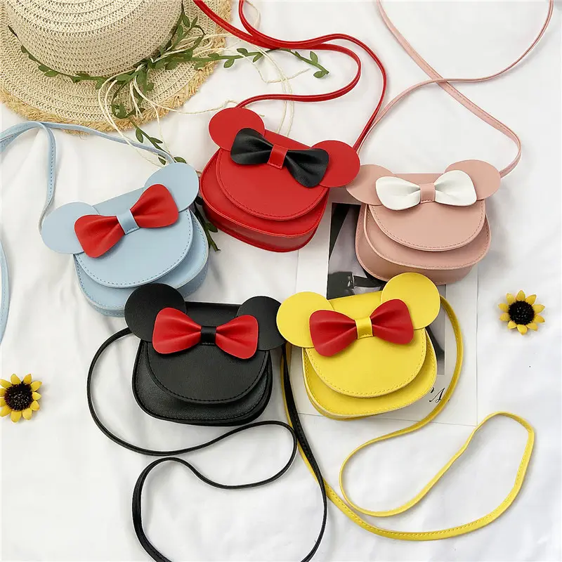 2025 Kids Cartoon Shoulder Bag Korean Style Yellow Bow - Image 9