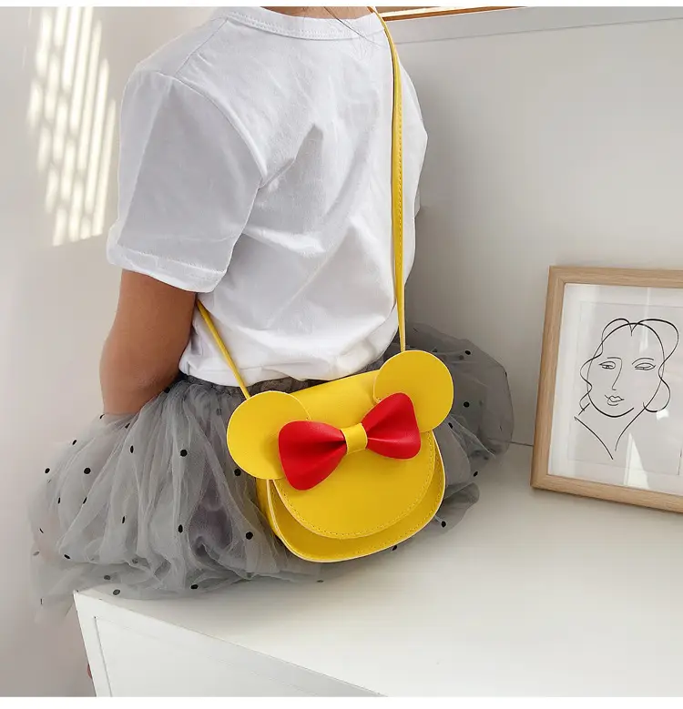 2025 Kids Cartoon Shoulder Bag Korean Style Yellow Bow — feature 10