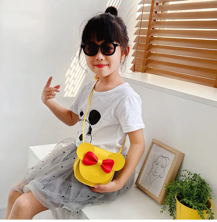 2025 Kids Cartoon Shoulder Bag Korean Style Yellow Bow — feature 11