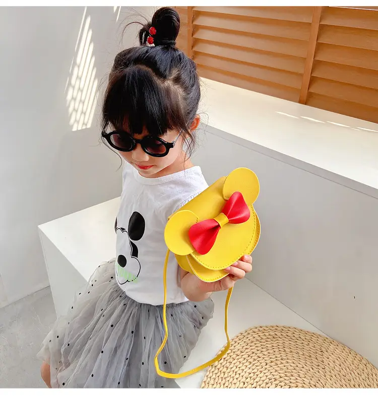 2025 Kids Cartoon Shoulder Bag Korean Style Yellow Bow — feature 12