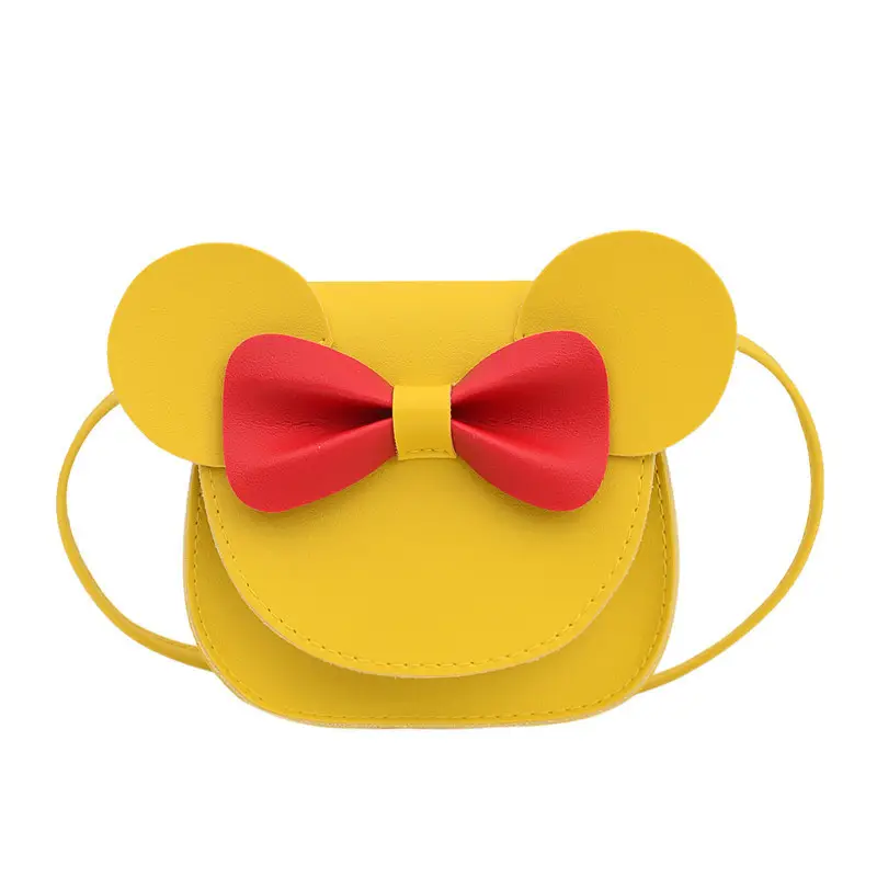 2025 Kids Cartoon Shoulder Bag Korean Style Yellow Bow - Image 2