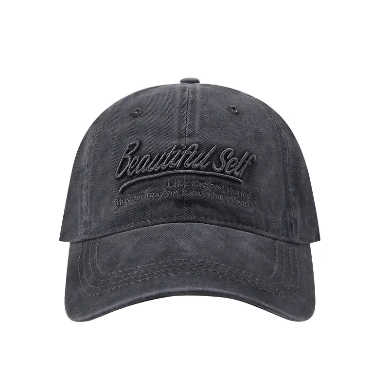 Washed Black Baseball Cap Women Spring Summer Sunscreen All-match - Image 11
