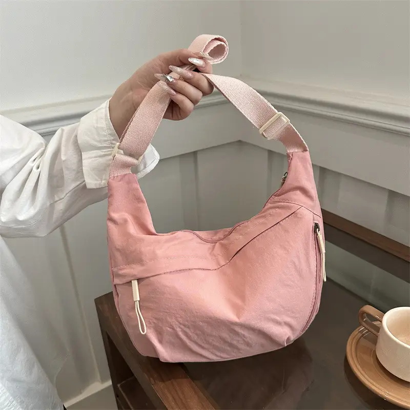 Pink Nylon Crossbody Bag for Women 2025 - Image 7