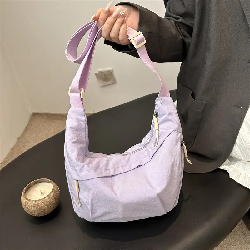 Pink Nylon Crossbody Bag for Women 2025 - Image 9