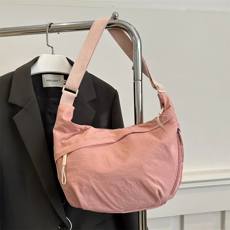 Pink Nylon Crossbody Bag for Women 2025 - Image 3